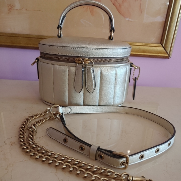 Coach Handbags - Coach Metallic Trail bag